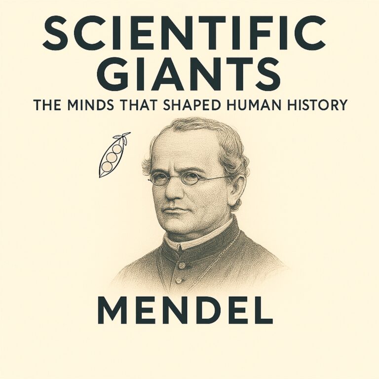 Episode artwork for Scientific Giants featuring Gregor Mendel and pea pods